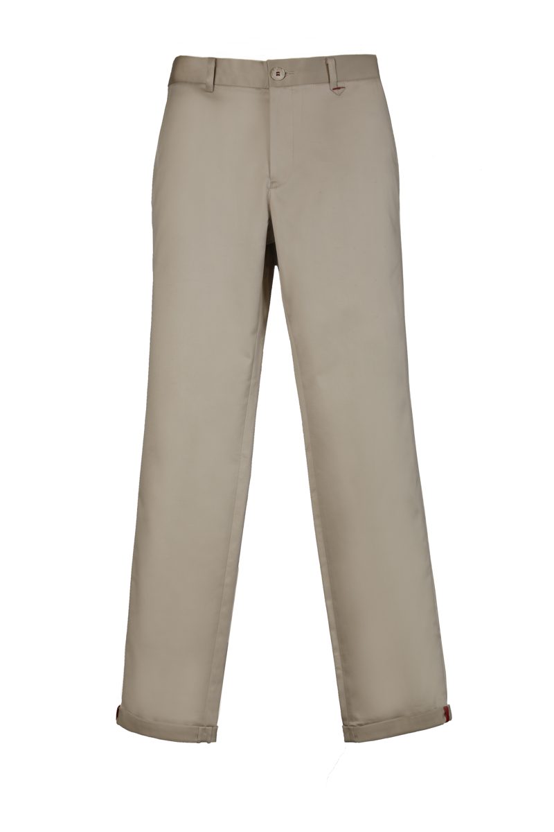 Beige Chino Pants with Lining